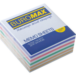 Папір для нотаток Buromax ЗЕБРА 90х90х40мм, не склеєний (BM.2265)