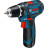 Шуруповерт Bosch GSR 12V-15 12В, 2х2А/год, 15-30Нм, 0-400/400-1300об/хв, набір 10 біт, кейс (0.601.868.10G)