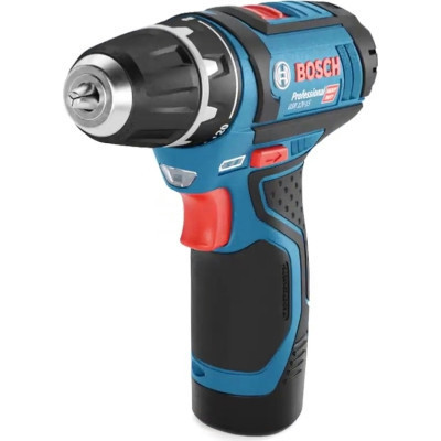 Шуруповерт Bosch GSR 12V-15 12В, 2х2А/год, 15-30Нм, 0-400/400-1300об/хв, набір 10 біт, кейс (0.601.868.10G)