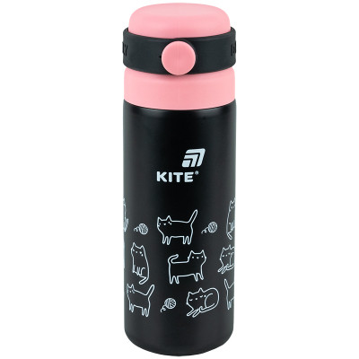 Термос Kite 500 мл, чорний (K25-1222-3)