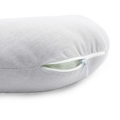 Подушка MirSon для подорожей №8727 Naturale Line 16-5703 Light Gray 50% Memory (2200006348122)