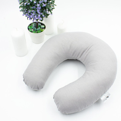 Подушка MirSon для подорожей №8727 Naturale Line 16-5703 Light Gray 50% Memory (2200006348122)