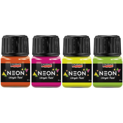 Акрилові фарби Pentart Neon, Оранжева, 30 мл (5997412761313)