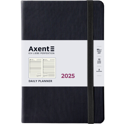 Тижневик Axent датований 2025 Partner Lines 145х210 мм, чорний (8815-25-01-A)