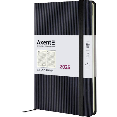 Тижневик Axent датований 2025 Partner Lines 145х210 мм, чорний (8815-25-01-A)