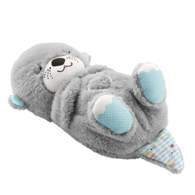 Нічник Bambi М&#039;яка іграшка-нічник Дихаюча видра Grey (2284-25 grey)
