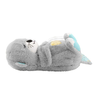Нічник Bambi М&#039;яка іграшка-нічник Дихаюча видра Grey (2284-25 grey)