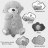 Нічник Bambi М&#039;яка іграшка-нічник Дихаюча видра Grey (2284-25 grey)