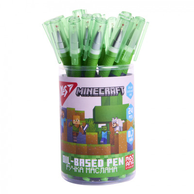 Ручка кулькова Yes Minecraft.Boom 0,7 мм синя (412261)