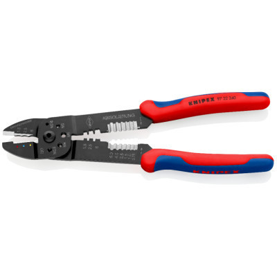 Знімач ізоляції KNIPEX універсальний для опрессовки та зачистки (97 22 240)