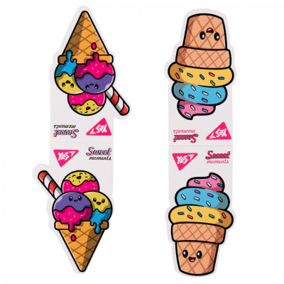 Закладки для книг Yes магнітні Sweet Cream Ice cream, 2шт (708115)