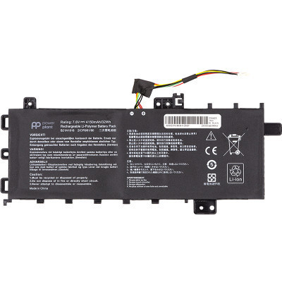 Акумулятор до ноутбука ASUS VivoBook 15 X512DA (B21N1818) 7.6V 4150mAh PowerPlant (NB431823)