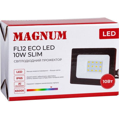 Прожектор MAGNUM FL12 ECO LED 10Вт slim 6500К IP65 (90018080)