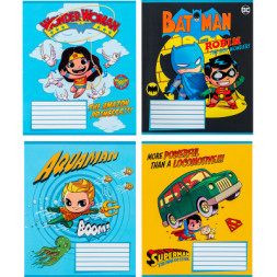 Зошит Kite DC Comics 12 аркушів, коса лінія (DC24-235)