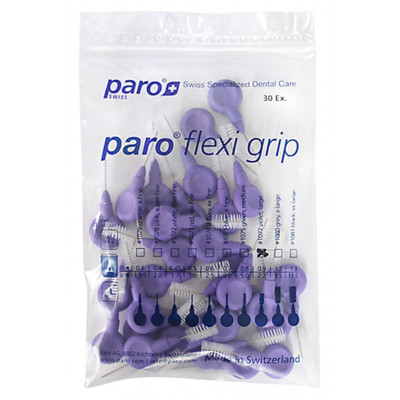 Щітки для міжзубних проміжків Paro Swiss Flexi Grip великі Ø 7.2 мм 30 шт. (7610458810774)
