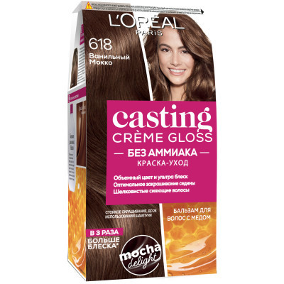 Фарба для волосся L&#039;Oreal Paris Casting Creme Gloss 618 - Ванільний Мокко 120 мл (3600523979882)