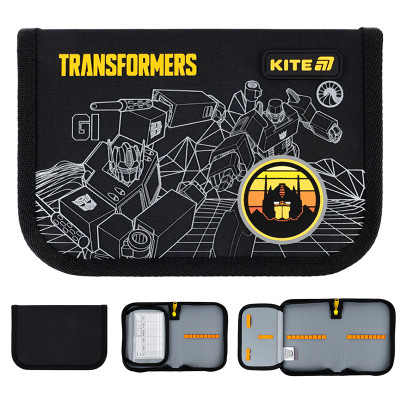 Пенал Kite 621 Transformers Generations, 1 відділення, 1 відворот (TF25-621)