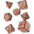 Набір кубиків для настільних ігор Q-Workshop Steampunk Clockwork Caramel white Dice Set (7 шт) (SSTC72)