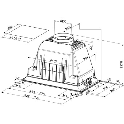 Витяжка кухонна Faber Inka Lux Smart Ev8 X A70 (305.0604.604)