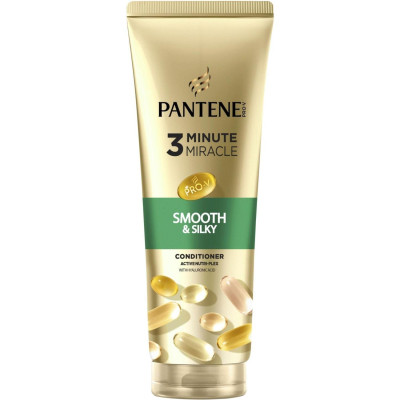 Кондиціонер для волосся Pantene Pro-V 3 Minute Miracle Гладке та шовковисте 220 мл (8700216823609)