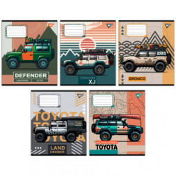 Зошит Yes Off road vehicle А5 48 аркушів клітинка (767372)