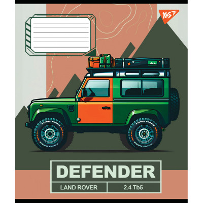 Зошит Yes Off road vehicle А5 48 аркушів клітинка (767372)