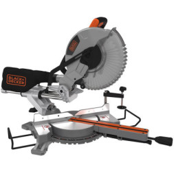 Торцювальна пила Black&amp;Decker 2100 Вт, диск 254х30 мм, 5000 об/хв, XPS, вага 18.5 кг (BES710)