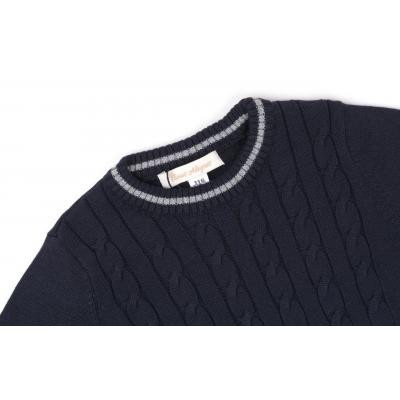 Кофта дитяча Na в&#039;язана косами (AFB1033-0-140B-blue)