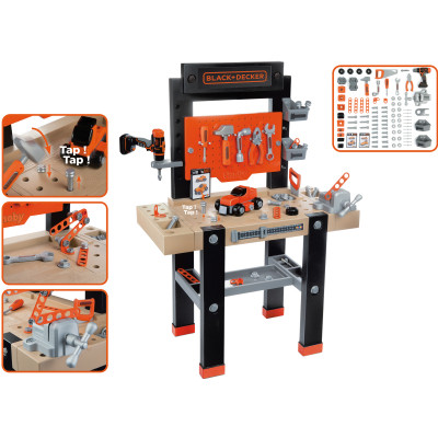 Ігровий набір Smoby Black+Decker Блек+Деккер Майстерня 92 аксесуари (360727)