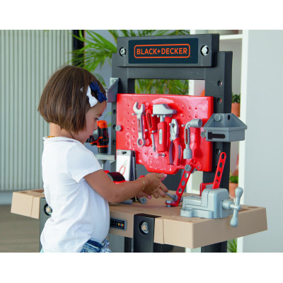 Ігровий набір Smoby Black+Decker Блек+Деккер Майстерня 92 аксесуари (360727)