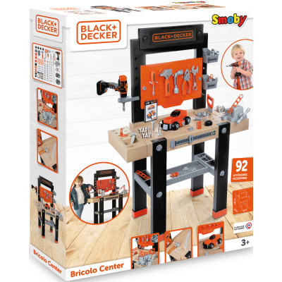 Ігровий набір Smoby Black+Decker Блек+Деккер Майстерня 92 аксесуари (360727)