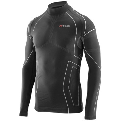 Термокофта X-Tech Maglia Race 3 Munica Lunga lupetto Nero L/XL (Maglia_Race3_Lupetto_L/XL)