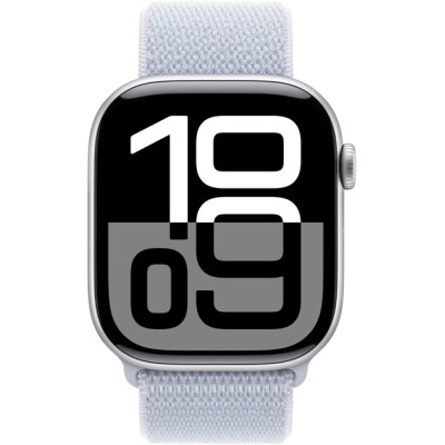 Смарт-годинник Apple Watch Series 10 GPS 46mm Silver Aluminium Case with Blue Cloud Sport Loop (MWWN3QH/A)