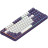 Клавіатура Dark Project ALU87 Celestial ABS RGB Mech G3MS Voidstone USB Violet (DPKB_VIOLET_87_ANSI_UA)