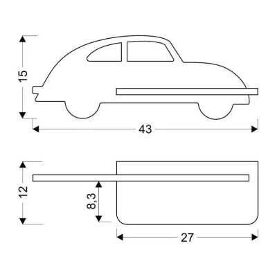 Світильник Candellux CAR (21-85061)