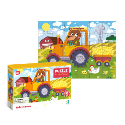Пазл DoDo Ведмедик-тракторист, 30 елементів (300371)