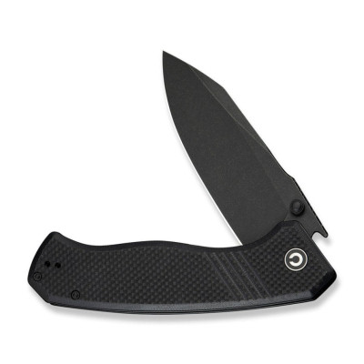 Ніж Civivi Placoid, Darkwash, чорний G10 (C23079-1)