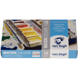 Акварельні фарби Royal Talens Van Gogh 12 кольорів + пензлик (8712079049003)