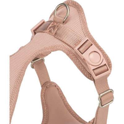 Шлея для собак Trixie Comfort М&#039;яка S 33-50 см 20 мм Світло-рожева (4053032679214)