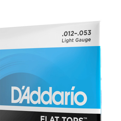 Струни для гітари D&#039;Addario Flat Tops Phosphor Bronze Light (12-53) (EFT16)