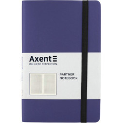 Блокнот Axent Partner Soft Skin 125x195 мм 96 аркушів у клітинка Темно-син (8206-38-A)