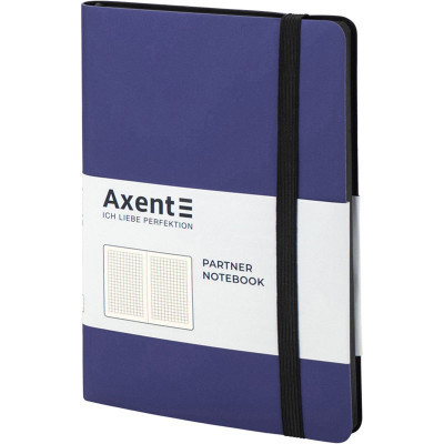 Блокнот Axent Partner Soft Skin 125x195 мм 96 аркушів у клітинка Темно-син (8206-38-A)