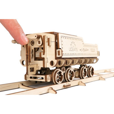 Конструктор Ugears Локомотив з тендером V-Експрес (70058)
