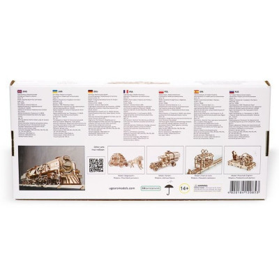 Конструктор Ugears Локомотив з тендером V-Експрес (70058)