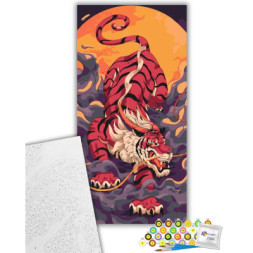 Картина по номерам ArtCraft Тигр, що підкрадається 40х80 см (11593-AC)