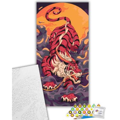 Картина по номерам ArtCraft Тигр, що підкрадається 40х80 см (11593-AC)