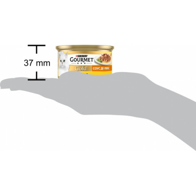 Вологий корм для кішок Purina Gourmet Gold. Соус Де-Люкс з куркою 85 г (7613036705103)