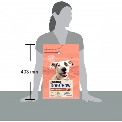 Сухий корм для собак Purina Dog Chow для дорослих, схильних до алергії собак з лососем 2.5 кг (7613034488268)