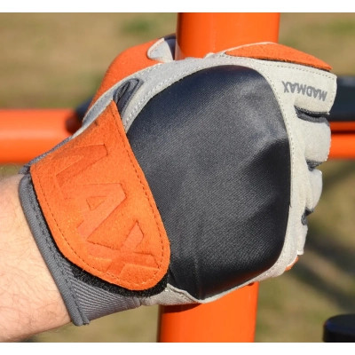 Рукавички для фітнесу MadMax MFG-850 Crazy Grey/Orange XXL (MFG-850_XXL)