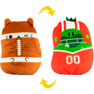 М&#039;яка іграшка Cats vs Pickles 2 в 1 – Котик та огірок Спортсмени (CVP2200-3)